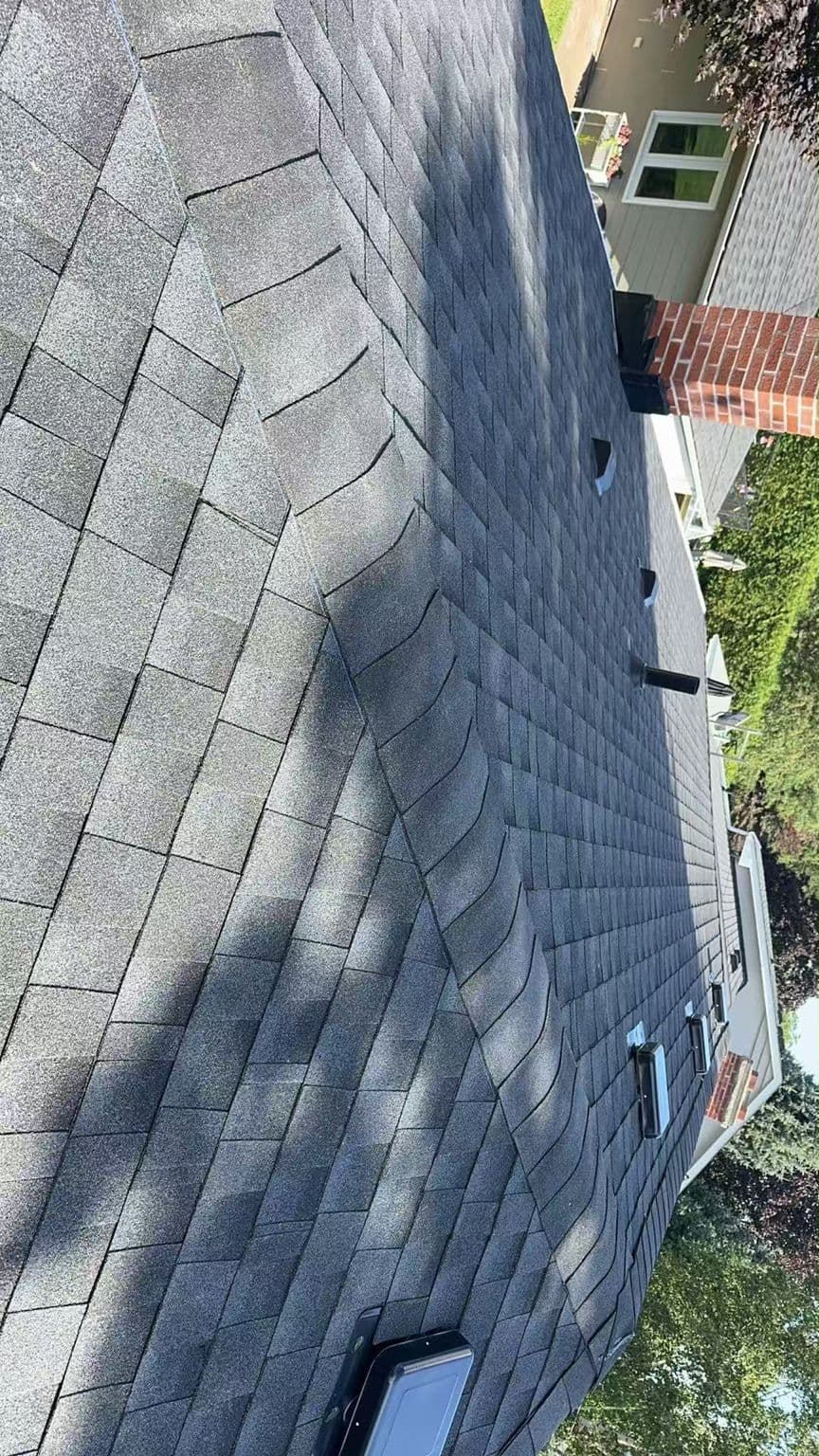 Storm Damage Repair in Richmond Hill, ON — Emergency shingle and flashing repair after severe wind damage.
